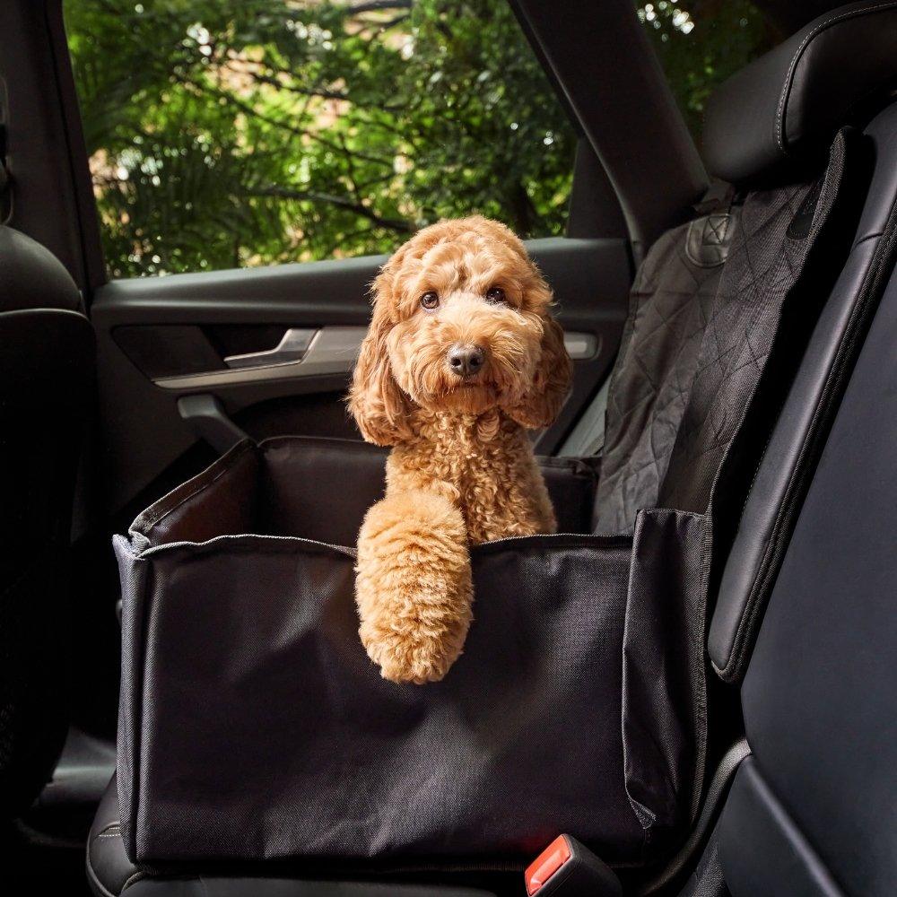 WagSafe™ - Foldable Dog Car Seat Carrier (Black)