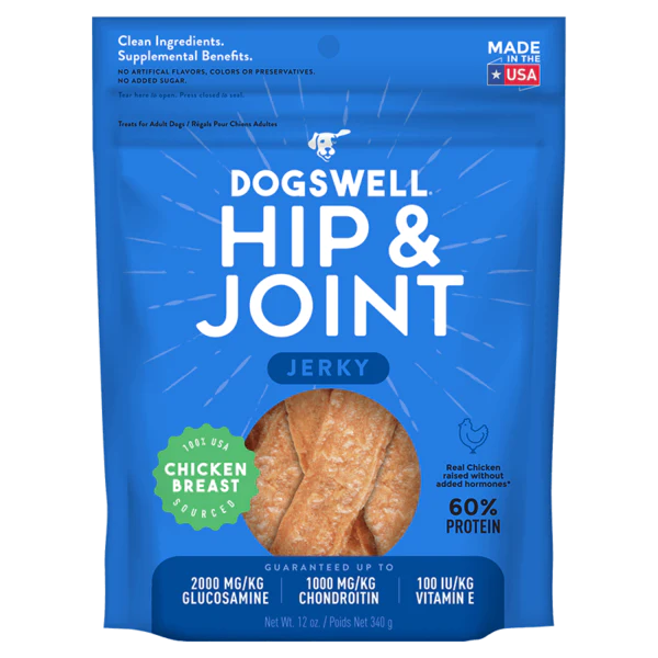 Dogswell Hip & Joint Jerky Treats, Chicken Breast